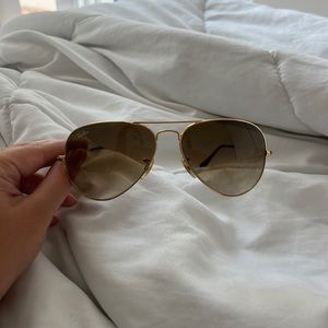 Ray bans brown/gold aviator